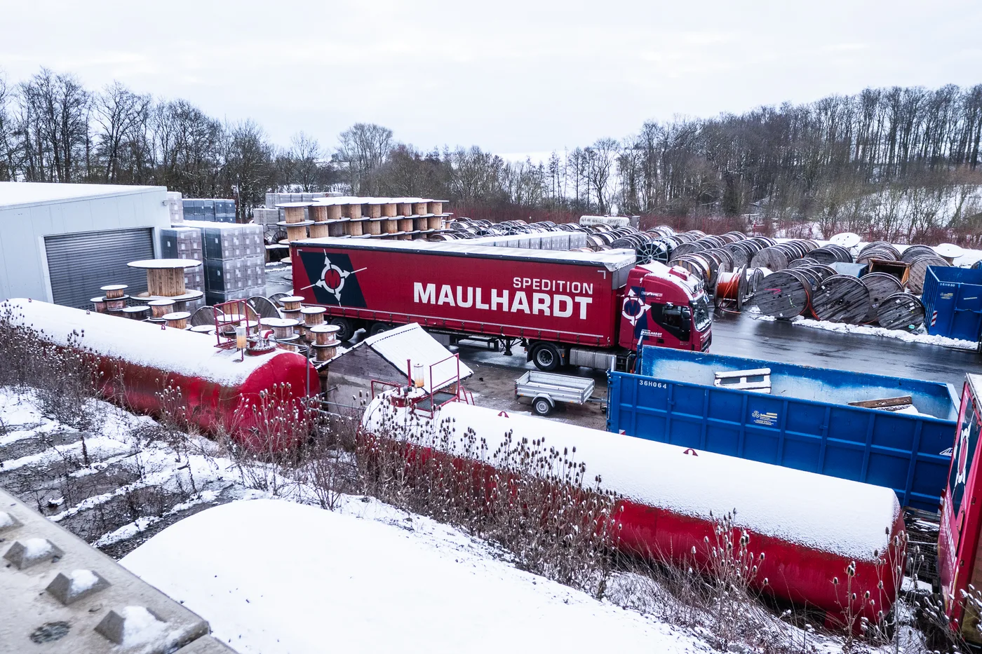 Blick über das Firmengelände der Maulhardt Gruppe in Leinefelde-Worbis